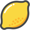 food, fruit, lemon, organic, vegan, vegetarian svg vector icon