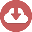 arrow, cloud, down, download svg vector icon