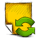 note, refresh icon