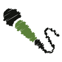 audio, mic, microphone, record, recording, scribble, voice svg vector icon