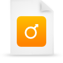 document, file, orange, paper icon