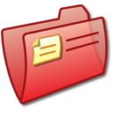 folder,red icon