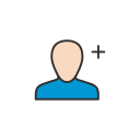 add user, friend request, grow network, network svg vector icon