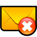 email,delete,del,remove,mail,message,letter,envelop icon