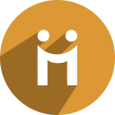 diigo, eye, m, smile svg vector icon