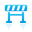 blue, construction icon