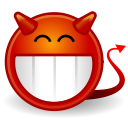 devilish, face svg vector icon