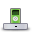 apple, dock, green, ipod icon