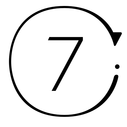 Seven svg vector icon