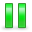 green, pause icon
