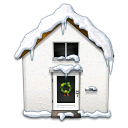 house, snowy icon