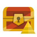 treasure,chest,pyramid icon