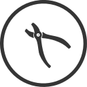 cutting pliers, diy, pliers, repair, tool svg vector icon