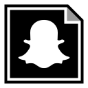 media, snapchat, social svg vector icon