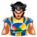 buzz, super hero, wolverine icon