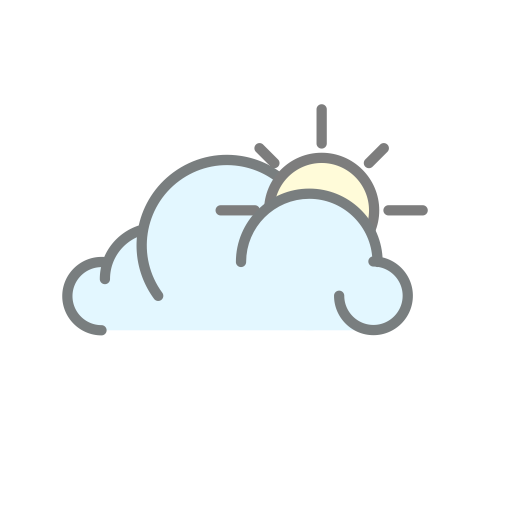 Cloudy svg vector icon