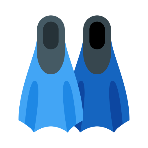 Flippers svg vector icon