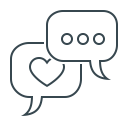 bubble, chat, communication, engagement, message, social, social engagement svg vector icon