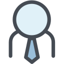 business man, employee, general, human, member, office, tie svg vector icon