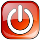 gnome,logout,red,exit,sign out,quit,log out icon