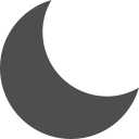 fill, moon svg vector icon