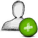 add, user icon