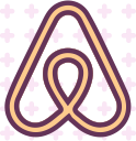 airbnb, brand, logo, network, social svg vector icon