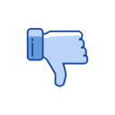 disapproved, hand, thumbs down, unlike svg vector icon