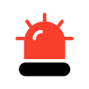 alarm, alert, emergency, light svg vector icon
