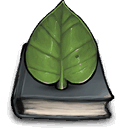 leaf,book icon