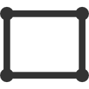rectangle,stroked icon