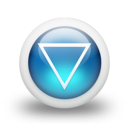 glossy,blue,orb icon