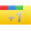 +1, google, google+, one, plus, rectangle, yellow icon