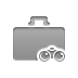 briefcase,binoculars icon
