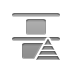 distribute,vertical,top,pyramid icon