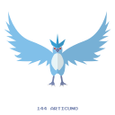 articuno, ice, kanto, pokemon svg vector icon