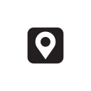 location, map, marker, media, social svg vector icon