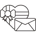 box, boxes, envelope, gift, heart, present svg vector icon