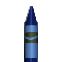 blue, crayon svg vector icon