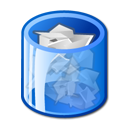 full, trashcan icon