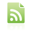 document, feed, green icon