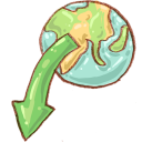 download,descending,fall,decrease,down,descend icon