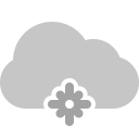 cloud, snowflake svg vector icon
