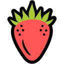food, nutrition, strawberry, summer svg vector icon