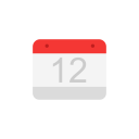 calendar, date, events, twelve svg vector icon
