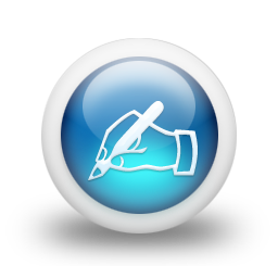glossy,blue,orb icon