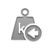 weight,kilogram,left icon