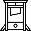 guillotine svg vector icon