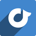 media, rdio, shadow, social, square svg vector icon