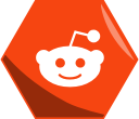 hexagon, question, reddit, social svg vector icon